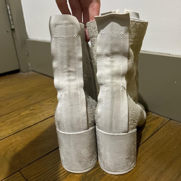 MM6 Maison Margiela off white reversed Anatomic Boots - Picture 3 of 5